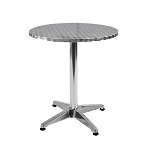 Table – Round Bistro Table – Metallic Silver | Hertfordshire Events ...