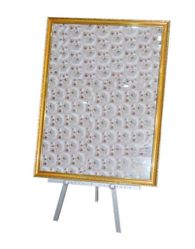 white easel